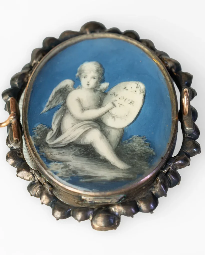 Cupid Miniature Brooch